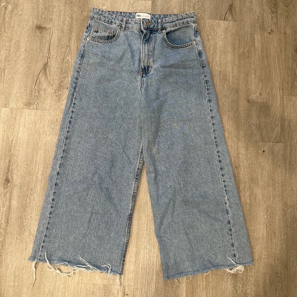 Zara Denim - Zara Wide Leg Cut Jeans